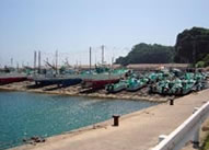 地元小型船が専用する漁港